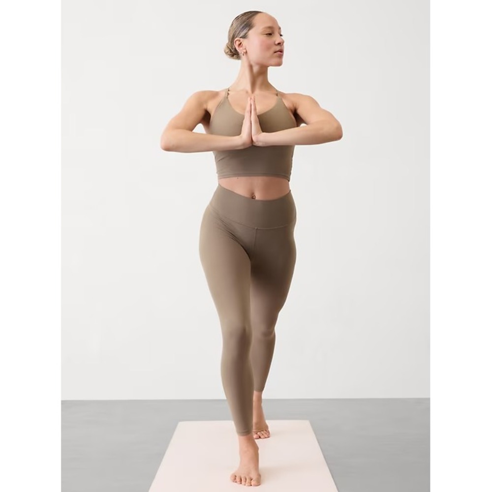 Athleta Transcend Mesh 7/8 Tight Women 2XS Pyrite VitaFree Fabric Yoga NWT $99